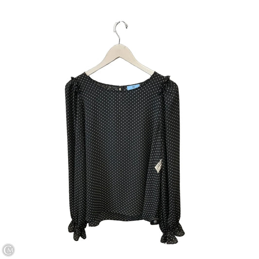 Top Long Sleeve By Cece In Black, Size: Xl