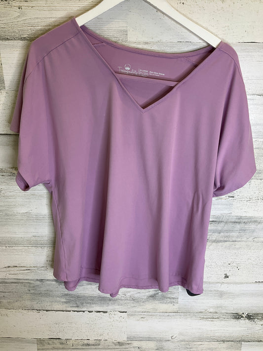 Purple Top Short Sleeve Tranquility, Size Xxl