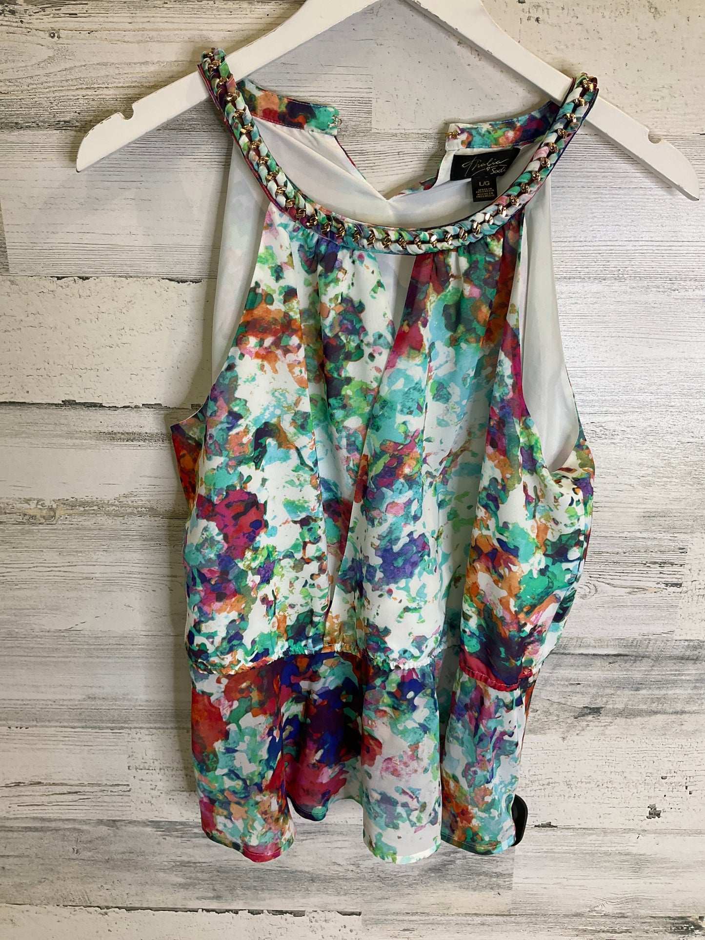 Top Sleeveless By Thalia Sodi In Multi-colored, Size: L