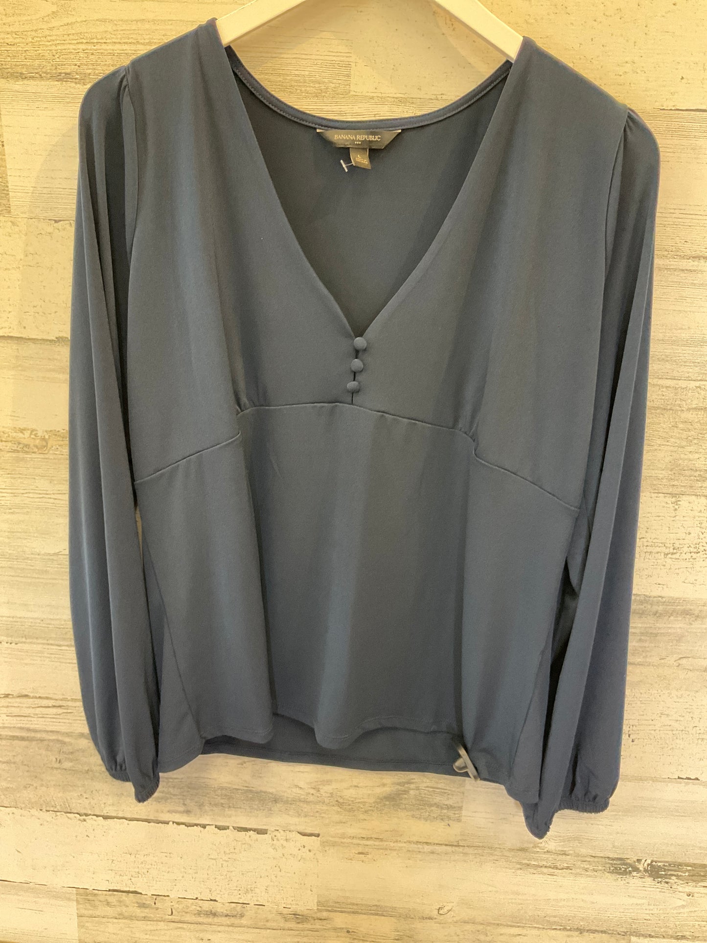 Navy Top Long Sleeve Banana Republic, Size L