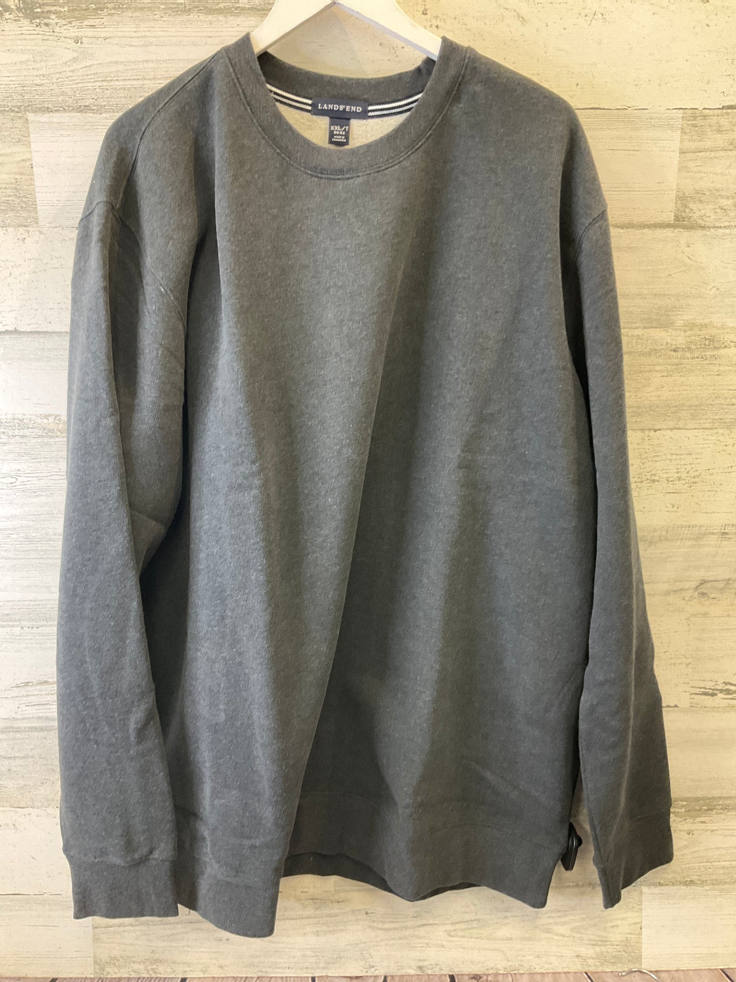 Sweater By Lands End In Grey, Size: Xxl