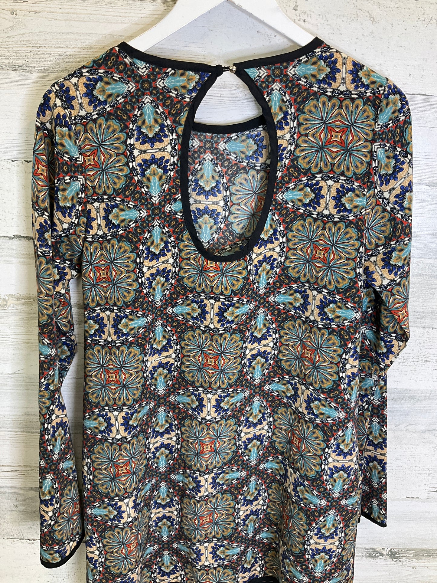 Tunic Long Sleeve By One Clothing In Multi-colored, Size: Xl