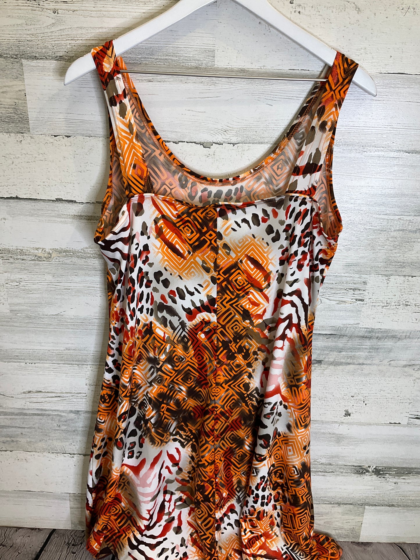 Swimwear Cover-up By Clothes Mentor In Orange & Red, Size: Onesize