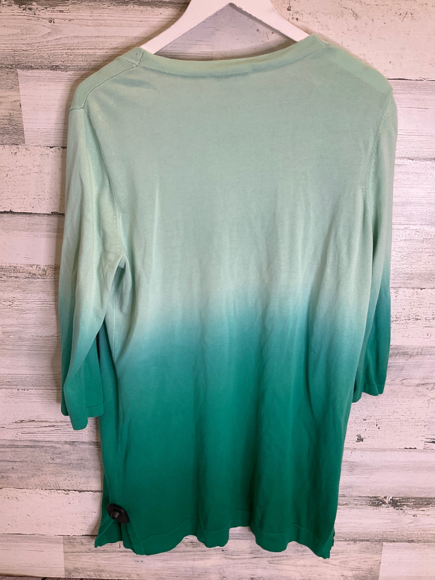 Green Sweater Cardigan Isaac Mizrahi Live Qvc, Size M