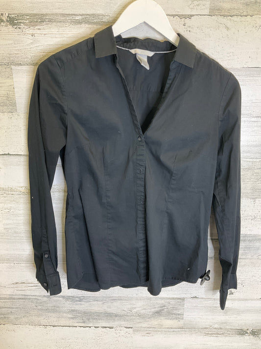 Top Long Sleeve By H&m In Black, Size: M