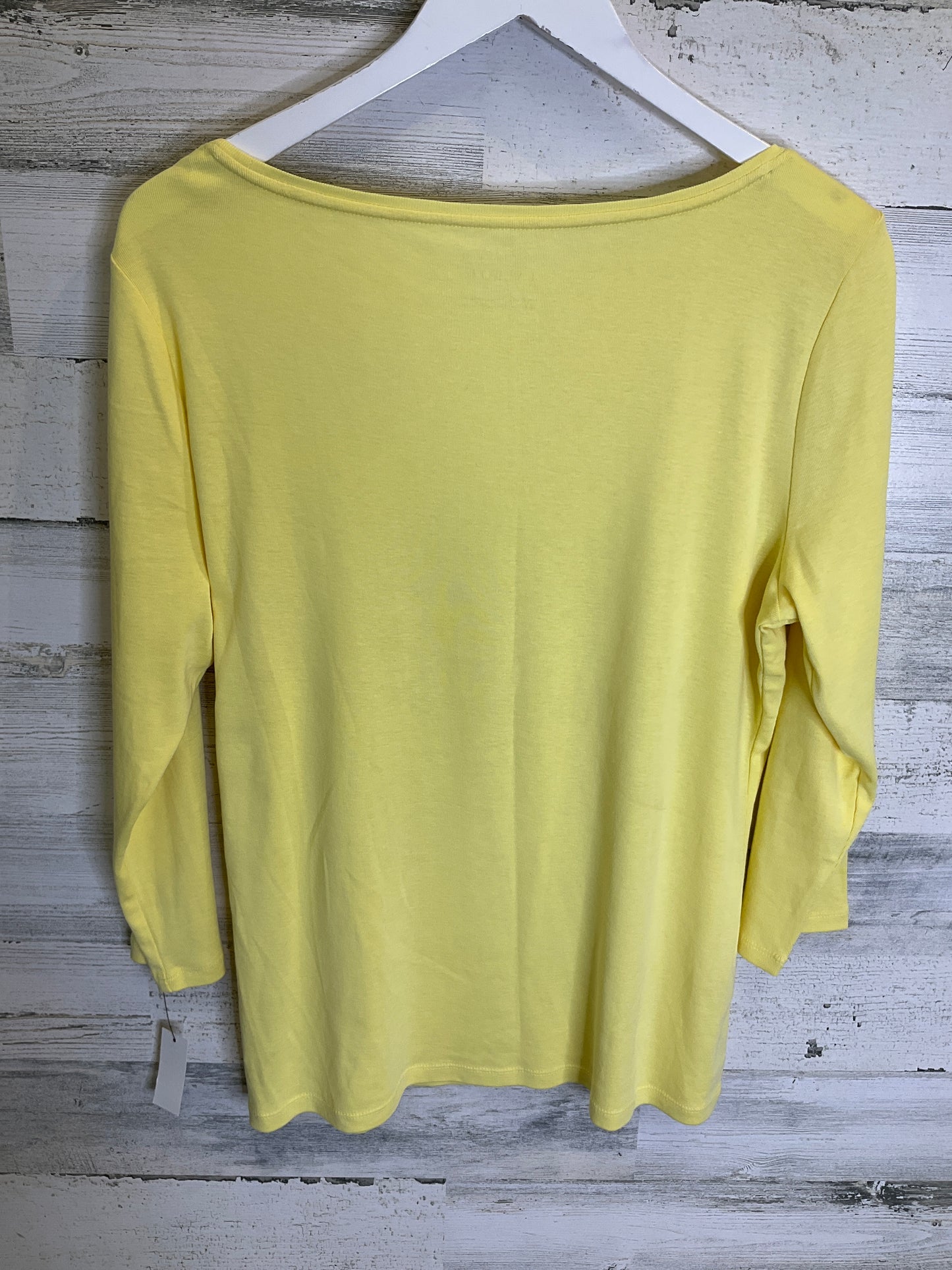 Yellow Top 3/4 Sleeve Talbots, Size L