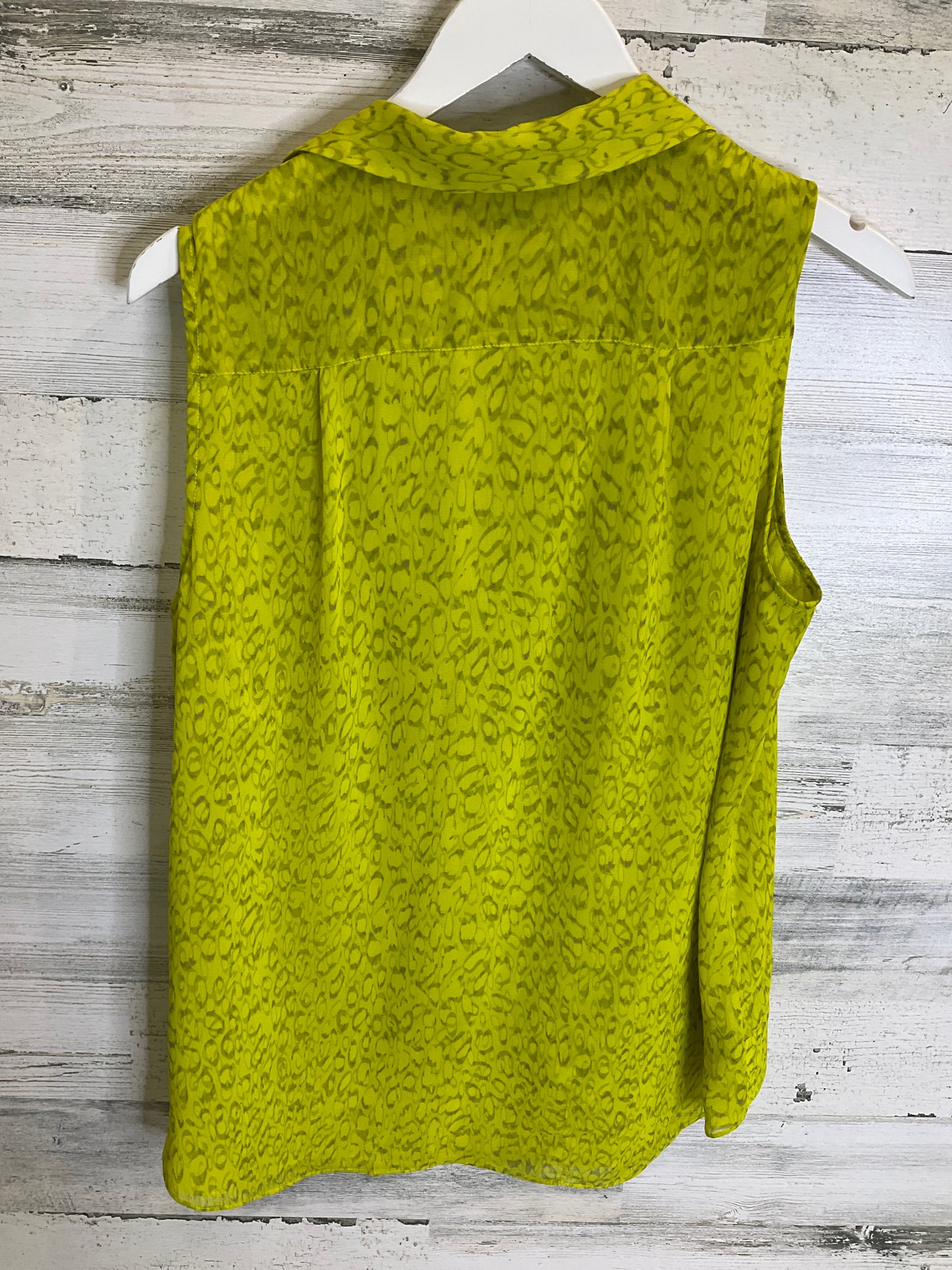 Top Sleeveless By Cabi In Yellow, Size: M