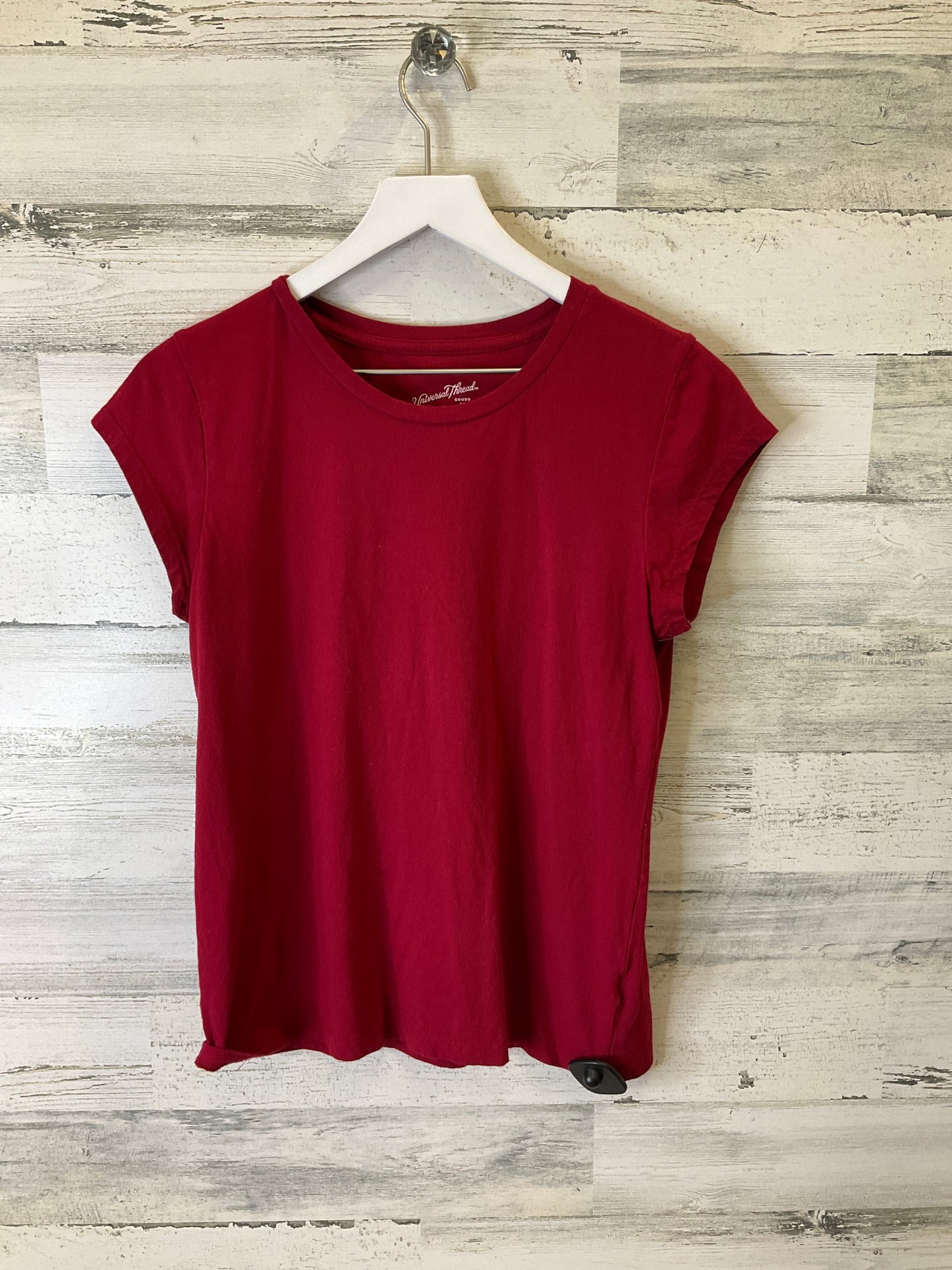 Top Short Sleeve Basic By Universal Thread In Red, Size: M