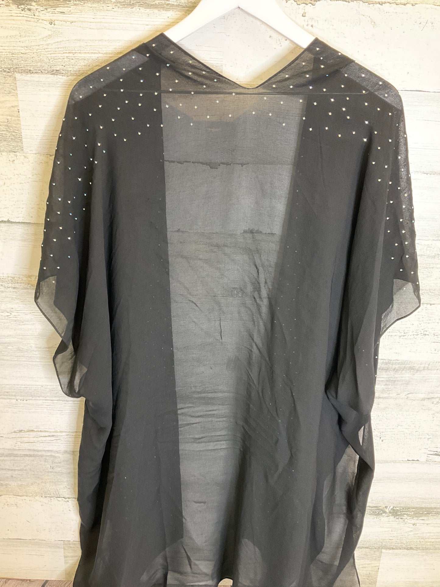 Kimono By Clothes Mentor In Black, Size: Onesize