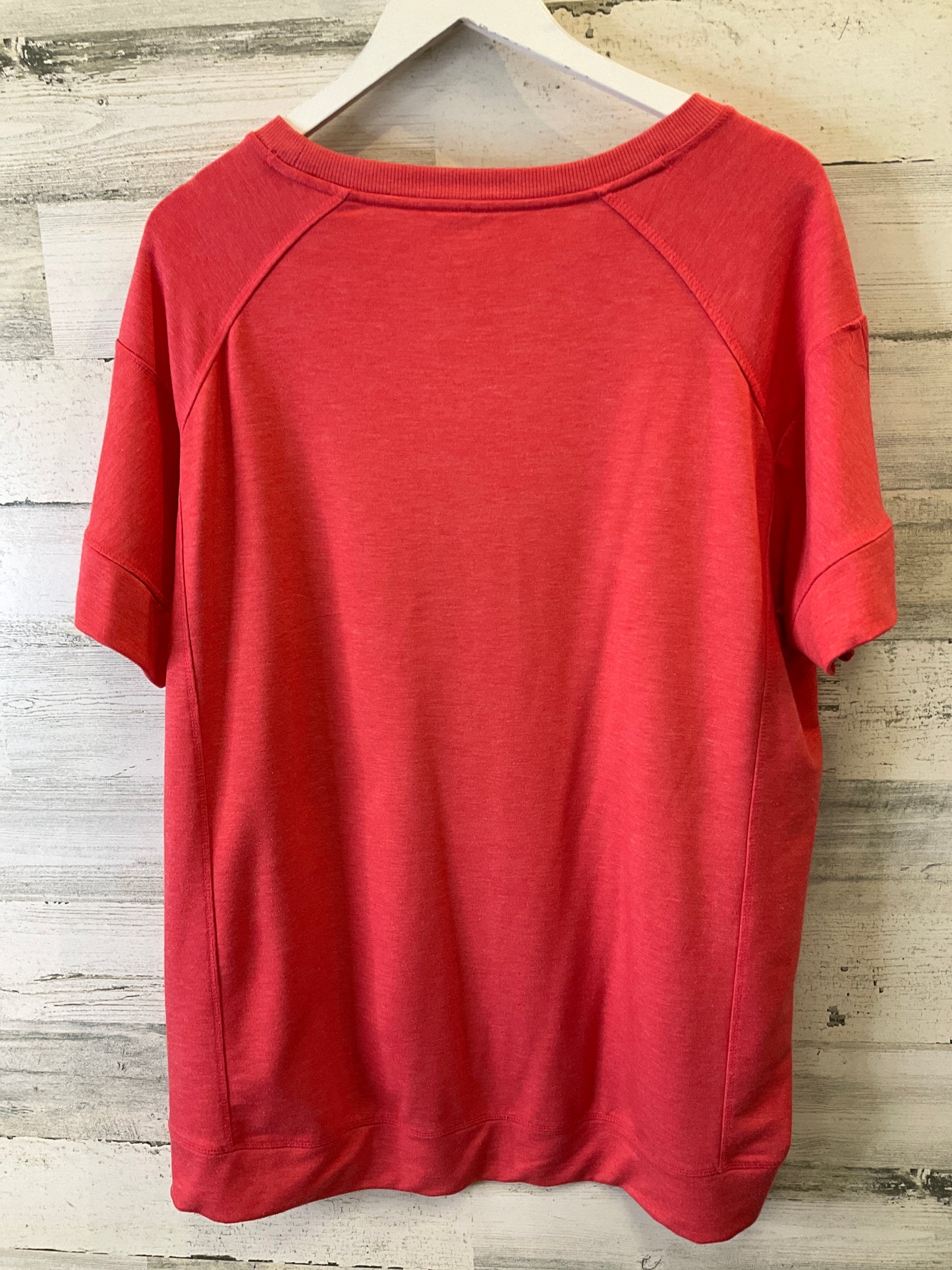 Top Short Sleeve By Sonoma In Coral, Size: Xxl