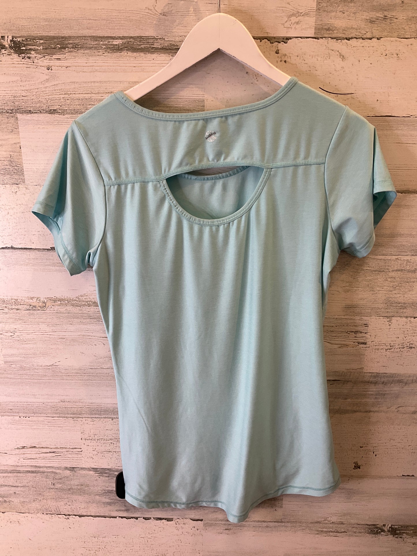 Aqua Athletic Top Short Sleeve Gaiam, Size M