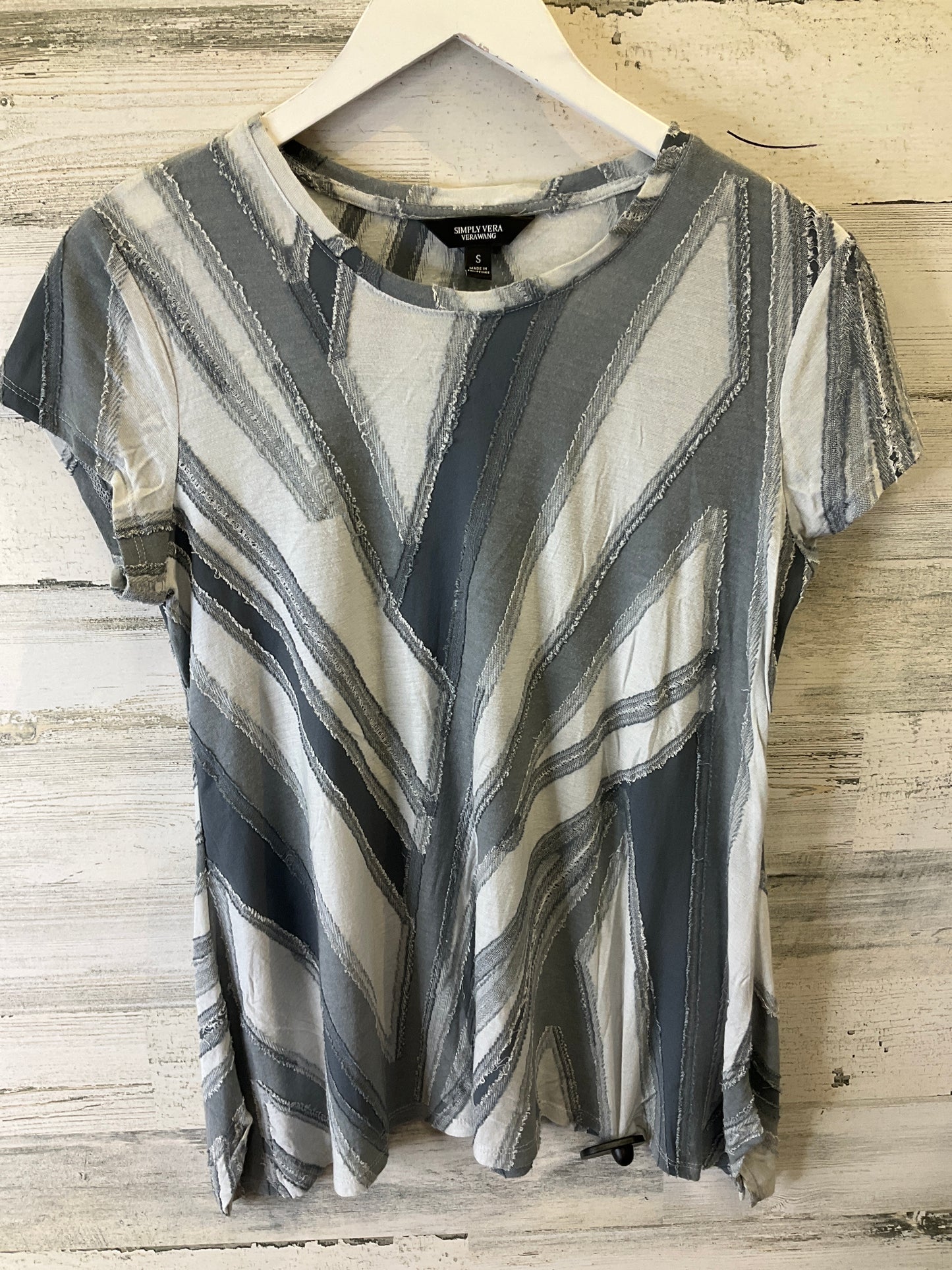 Grey Top Short Sleeve Simply Vera, Size S