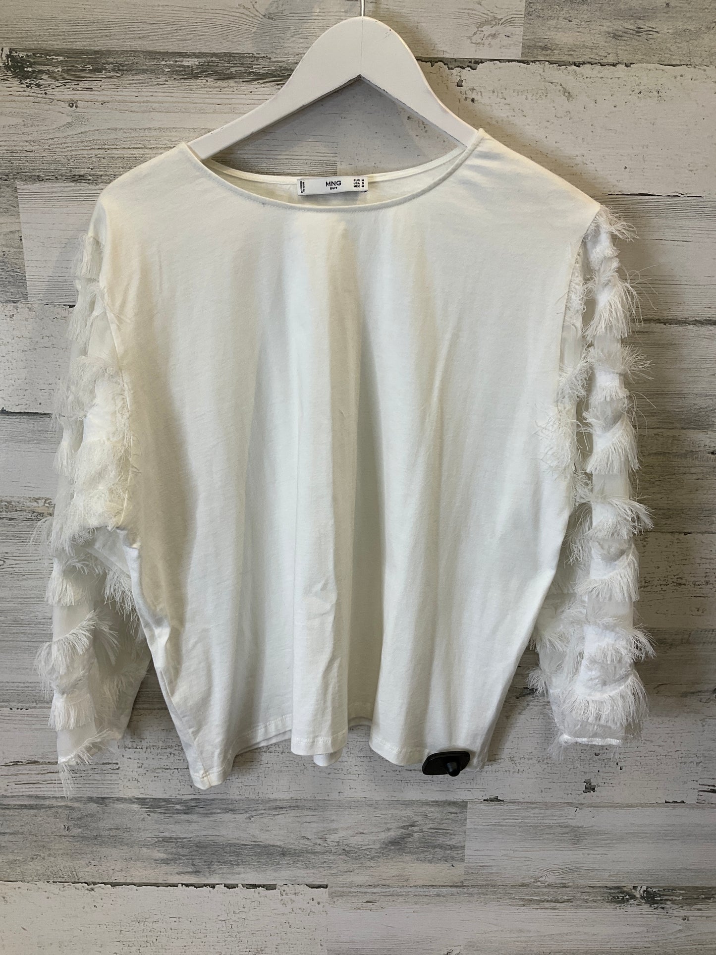 White Top Long Sleeve Mng, Size S