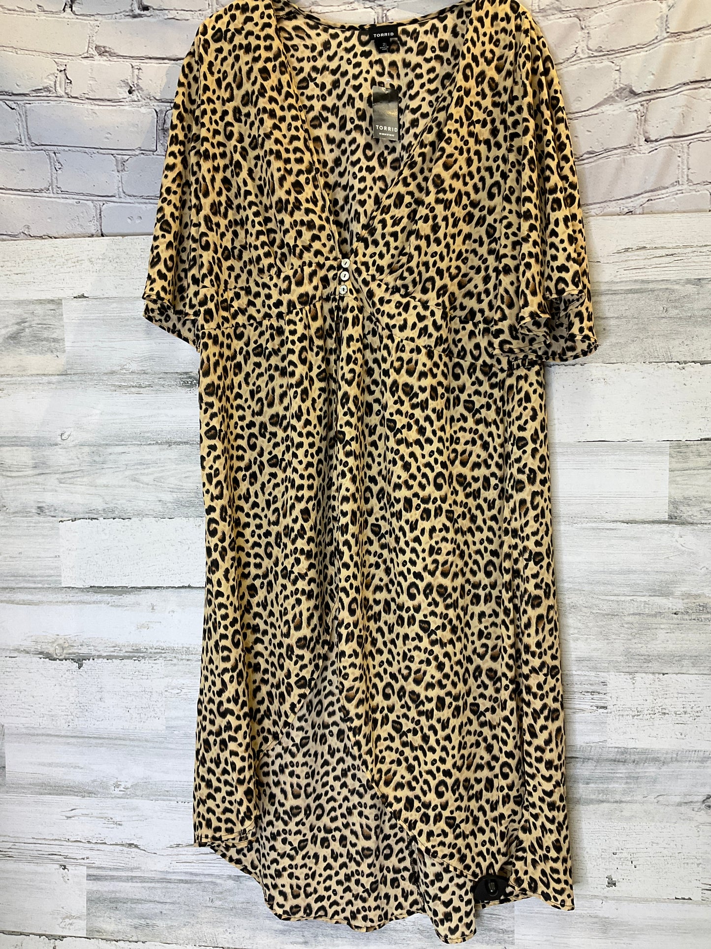 Animal Print Kimono 1.state, Size 2x