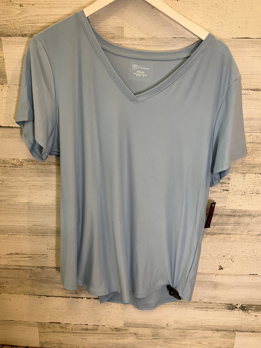 Blue Top Short Sleeve No Boundaries, Size 3x