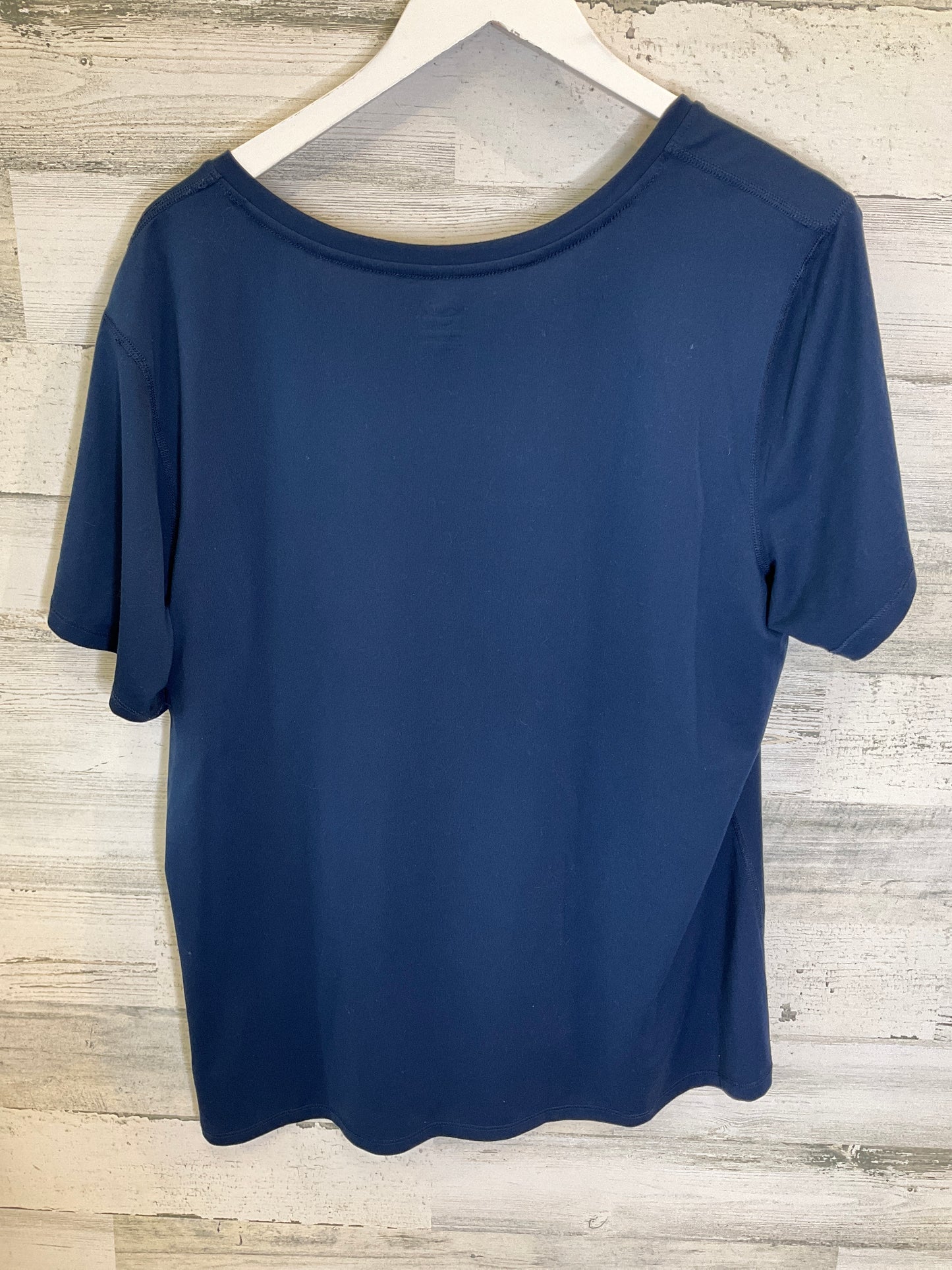 Blue Top Short Sleeve Basic Athleta, Size 3x