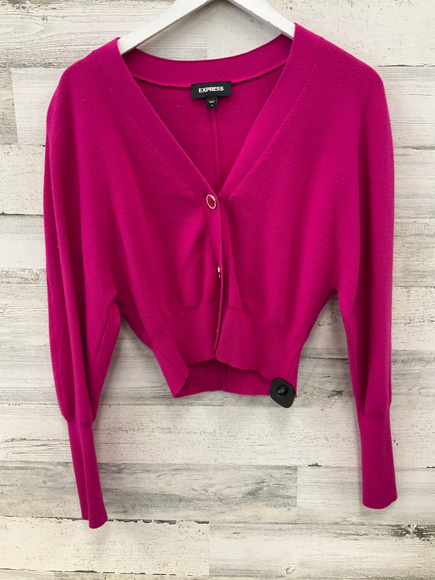 Cardigan By Express In Pink, Size: S