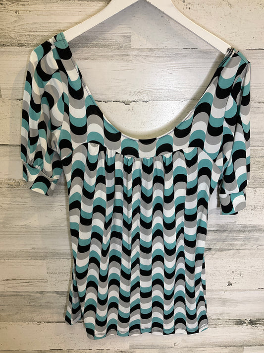 Black & Blue Top Short Sleeve Mix It, Size S