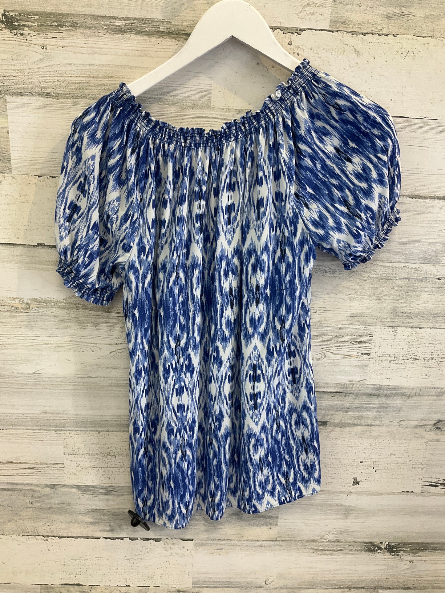 Top Short Sleeve By Joie In Blue & White, Size: S