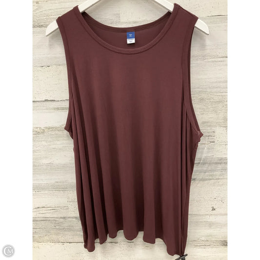 Top Sleeveless By Old Navy In Purple, Size: Xxl