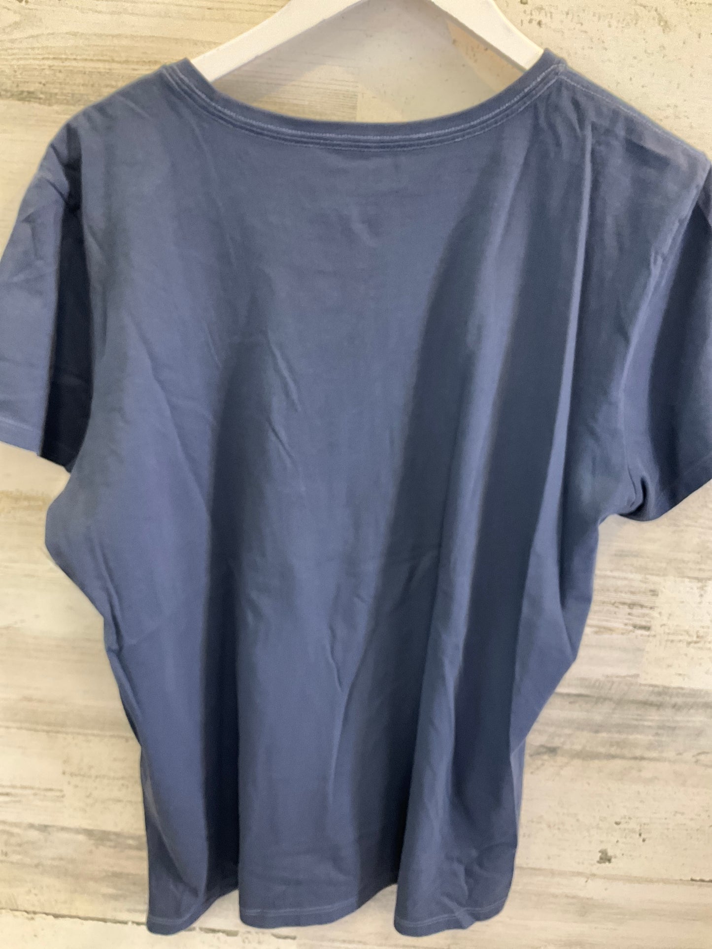 Top Short Sleeve By Life Is Good In Blue, Size: Xl