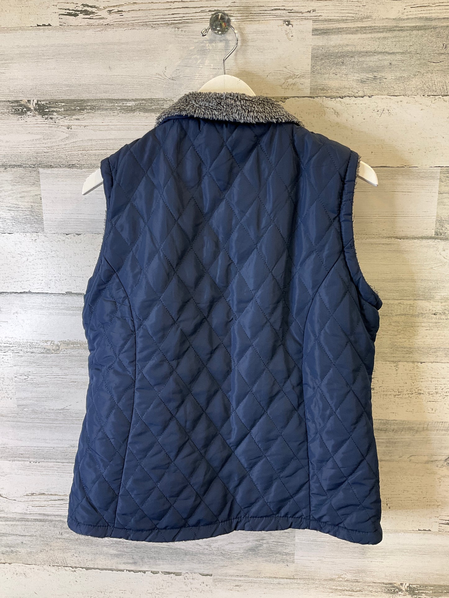 Vest Puffer & Quilted By Clothes Mentor In Navy, Size: L