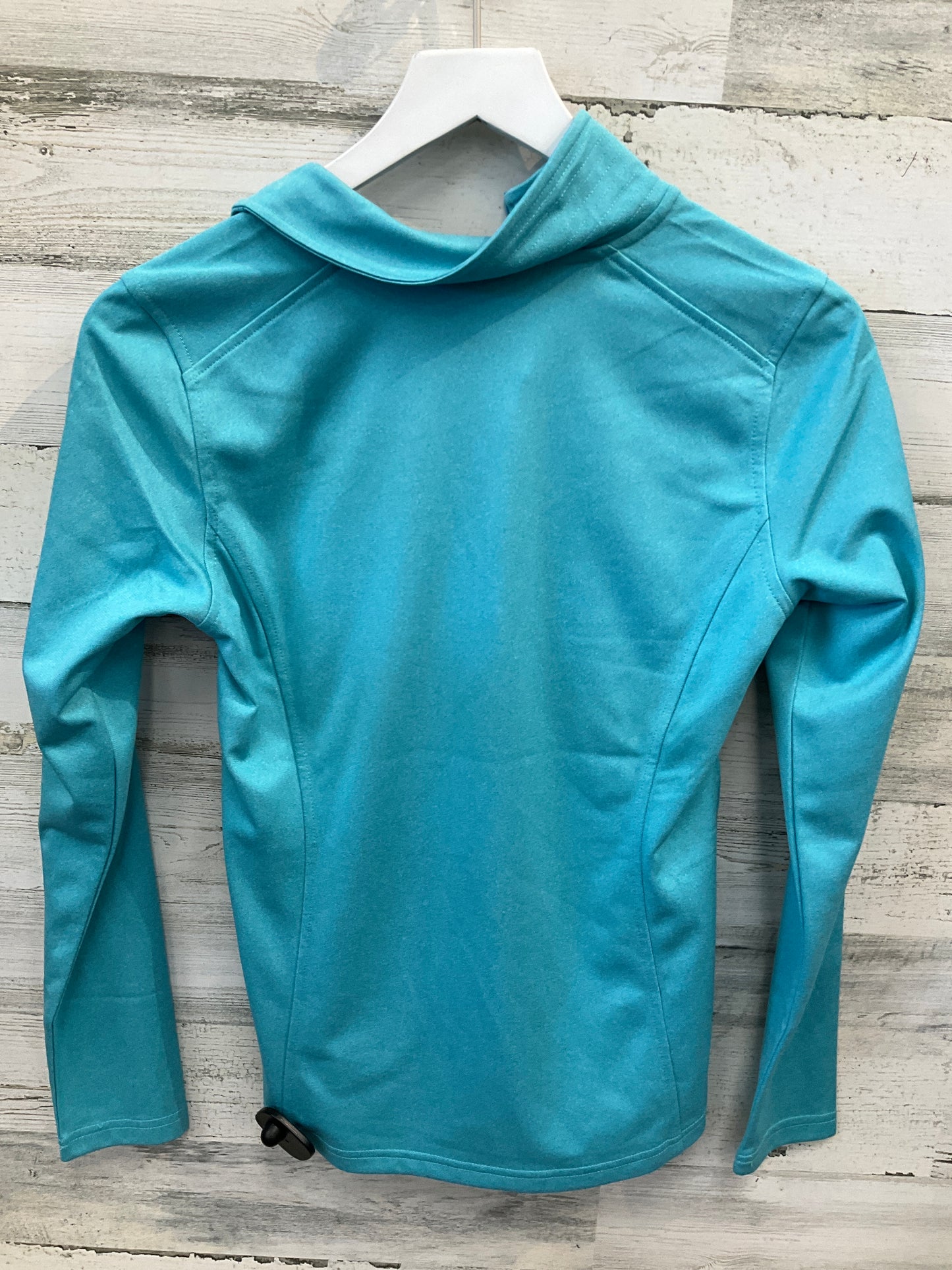 Athletic Top Long Sleeve Collar By The North Face In Aqua, Size: Xs