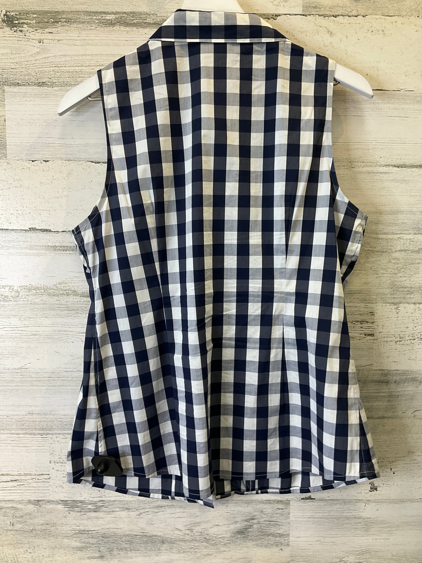 Blue & White Top Sleeveless Tommy Hilfiger, Size M