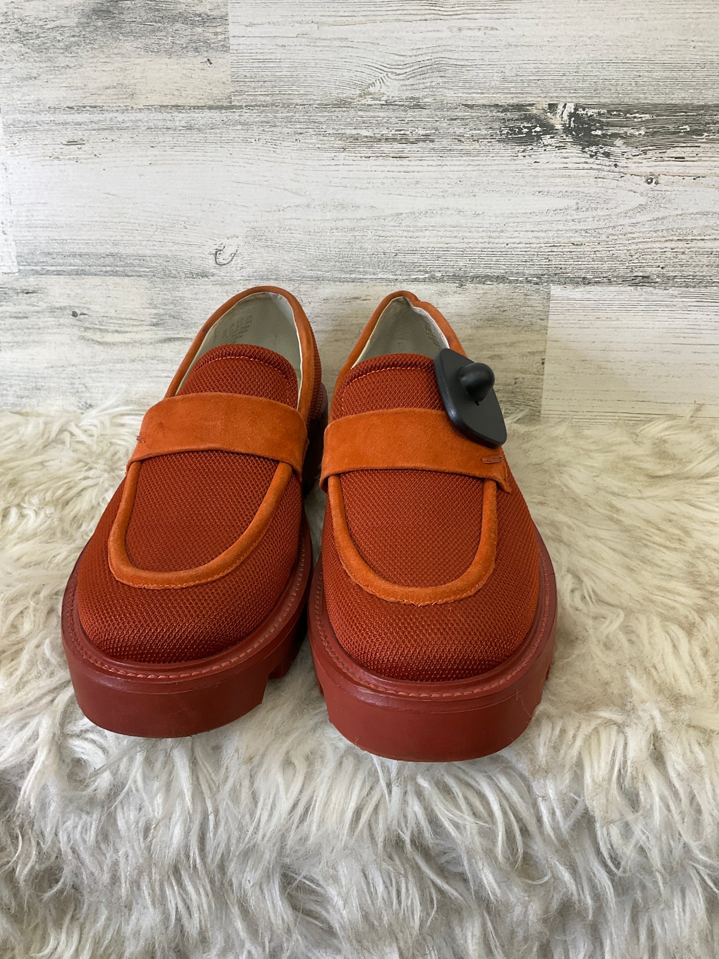 Shoes Heels Platform By Clothes Mentor In Orange, Size: 8.5