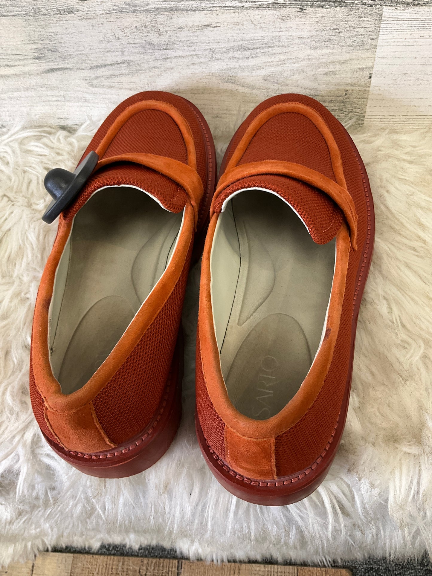 Shoes Heels Platform By Clothes Mentor In Orange, Size: 8.5