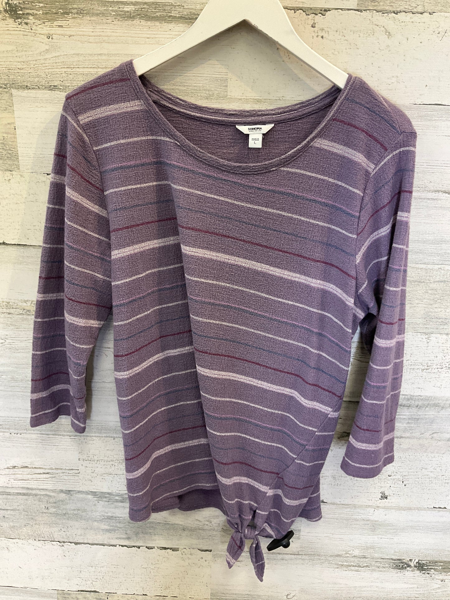 Purple Top 3/4 Sleeve Sonoma, Size L