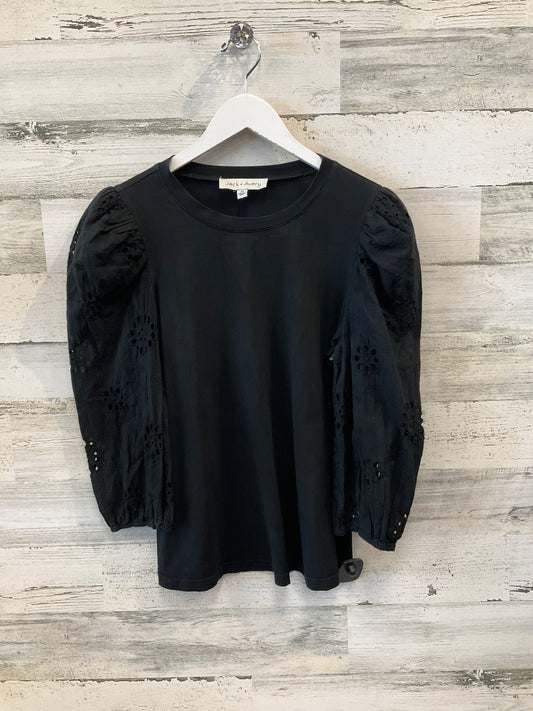 Top Long Sleeve By Clothes Mentor In Black, Size: M