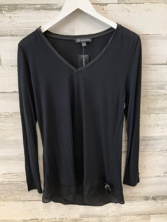 Top Long Sleeve By Inc In Black, Size: M