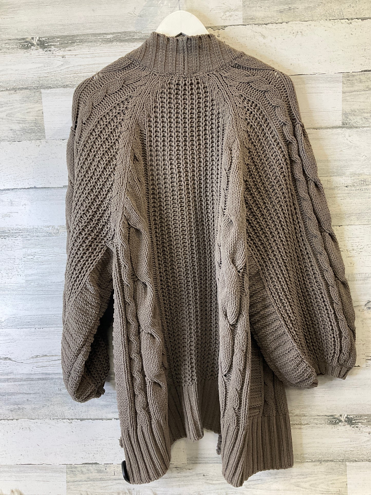 Sweater Cardigan By Express In Brown, Size: M