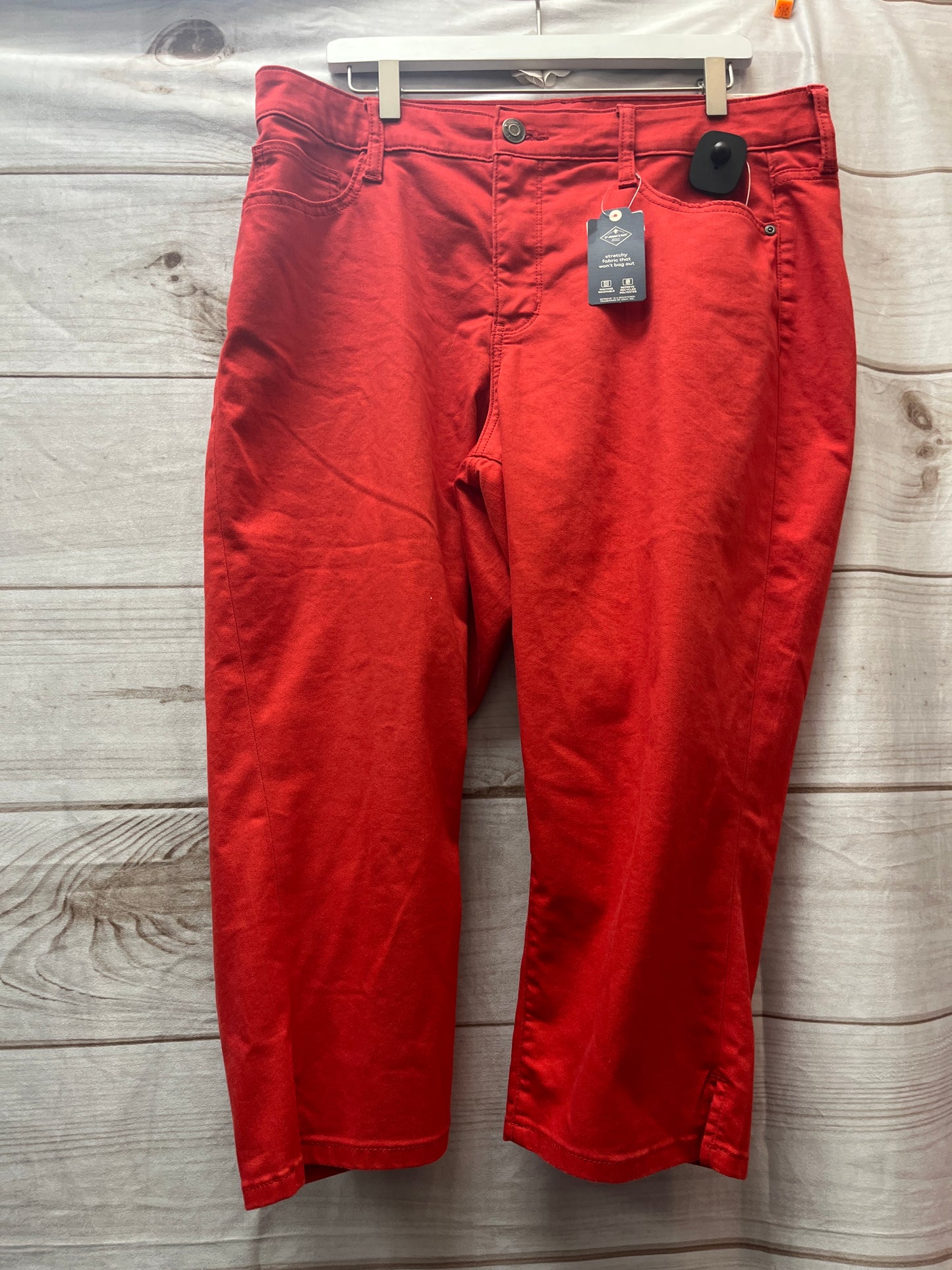 Capris By St Johns Bay In Red, Size: 18