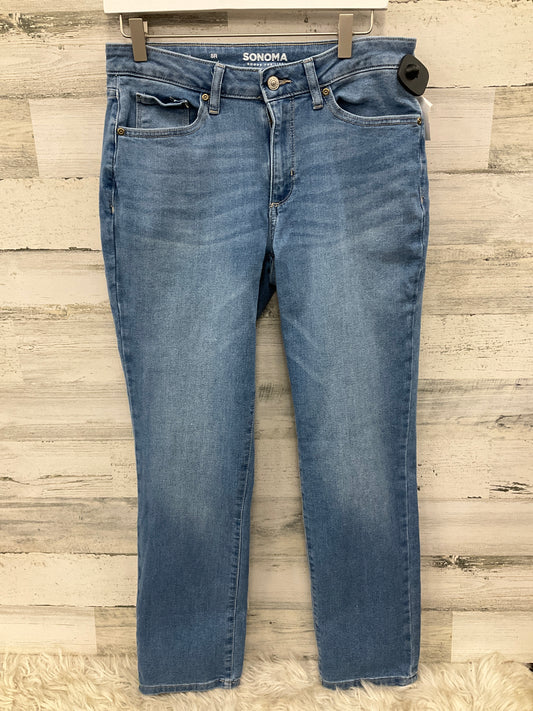Jeans Straight By Sonoma In Blue Denim, Size: 8