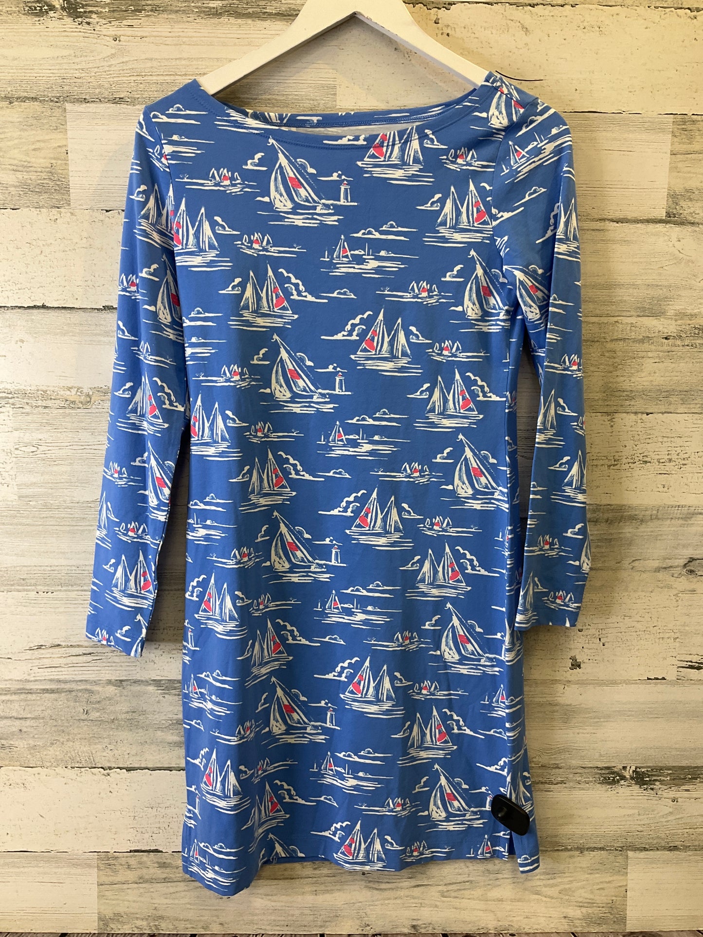 Blue Dress Casual Midi Vineyard Vines, Size Xxs