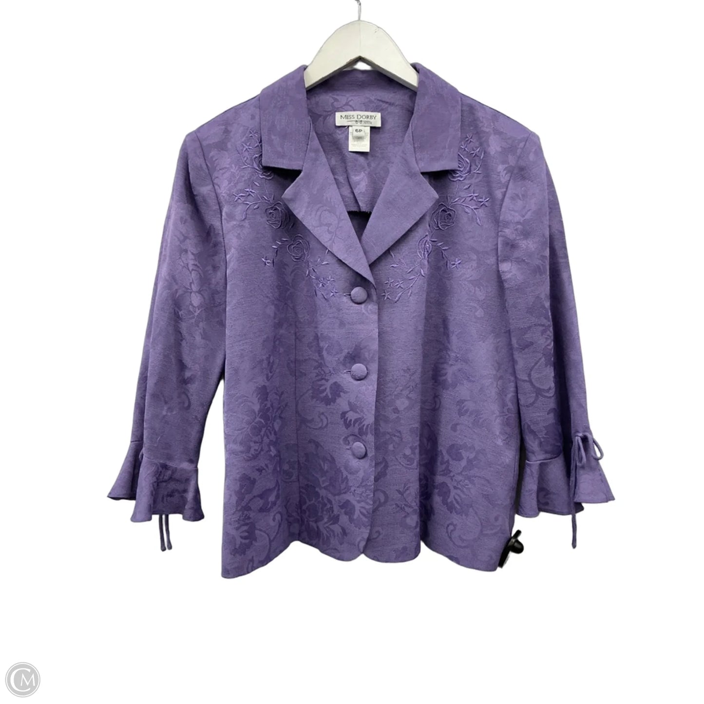 Blazer By Clothes Mentor In Purple, Size: 6p
