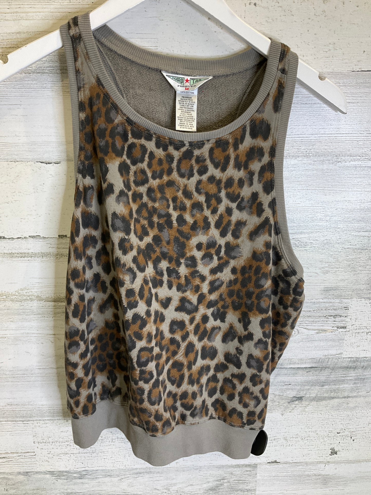 Top Sleeveless By Hardtail In Animal Print, Size: M