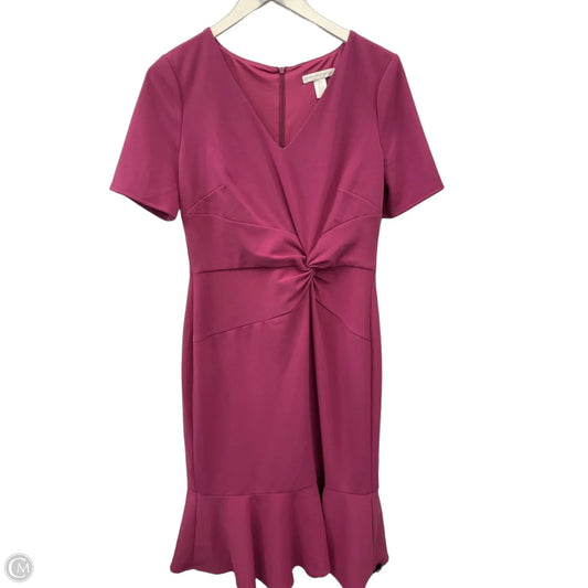 Dress Casual Midi By London Times In Mauve, Size: 8