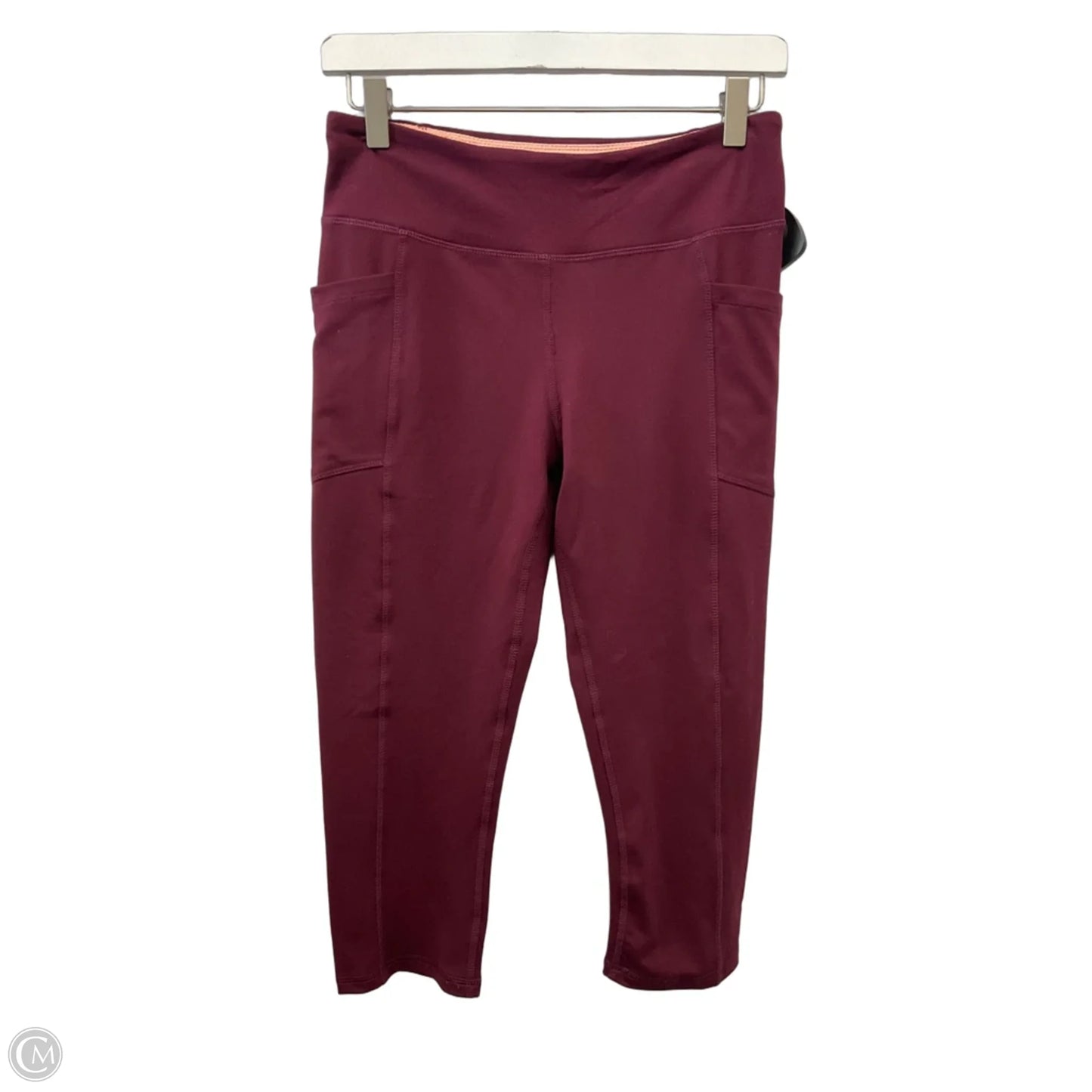 Athletic Capris By Marika In Maroon, Size: M