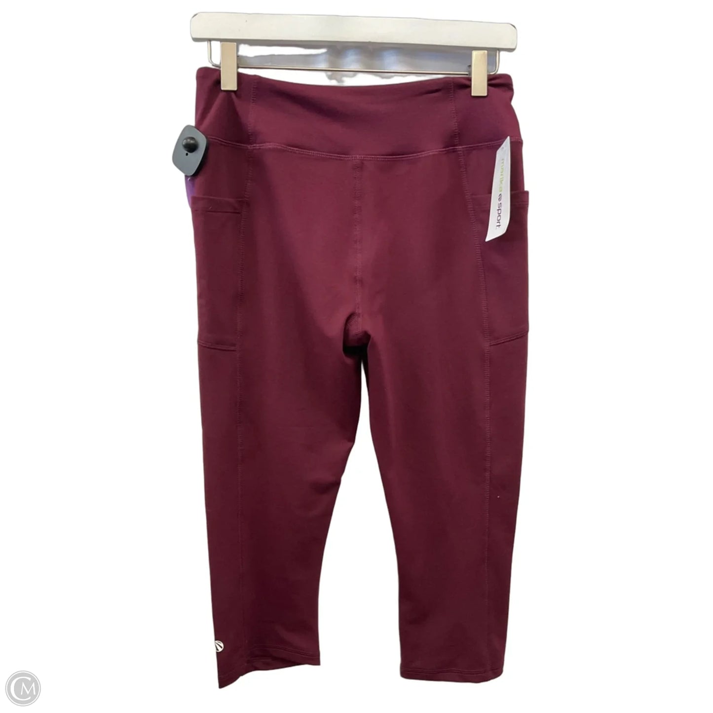 Athletic Capris By Marika In Maroon, Size: M