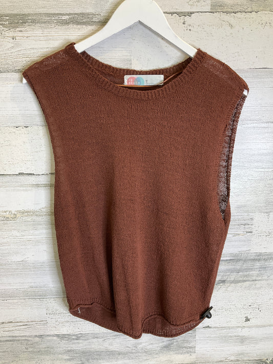 Top Sleeveless By Free People In Brown, Size: Xs