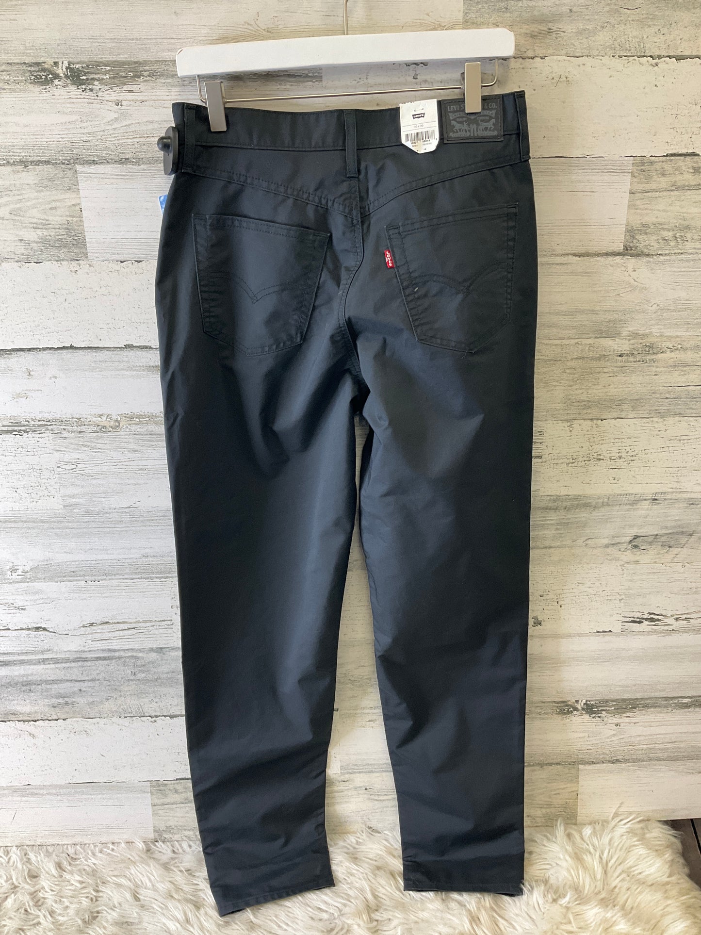 Jeans Straight By Levis In Black, Size: 10