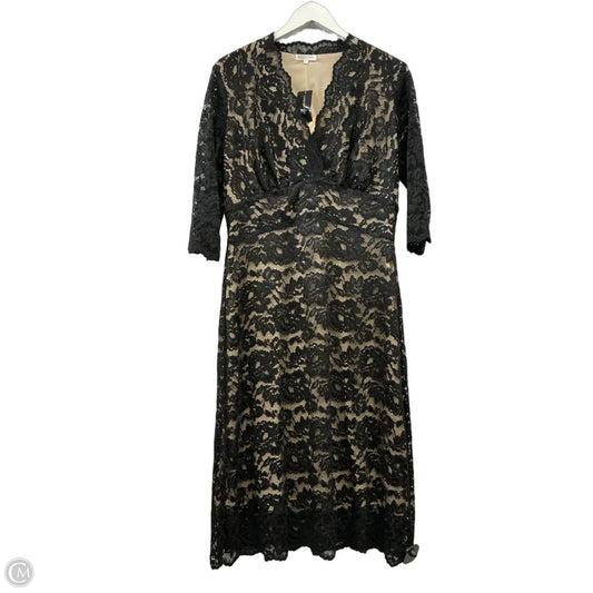 Dress Casual Midi By Clothes Mentor In Black, Size: Xl