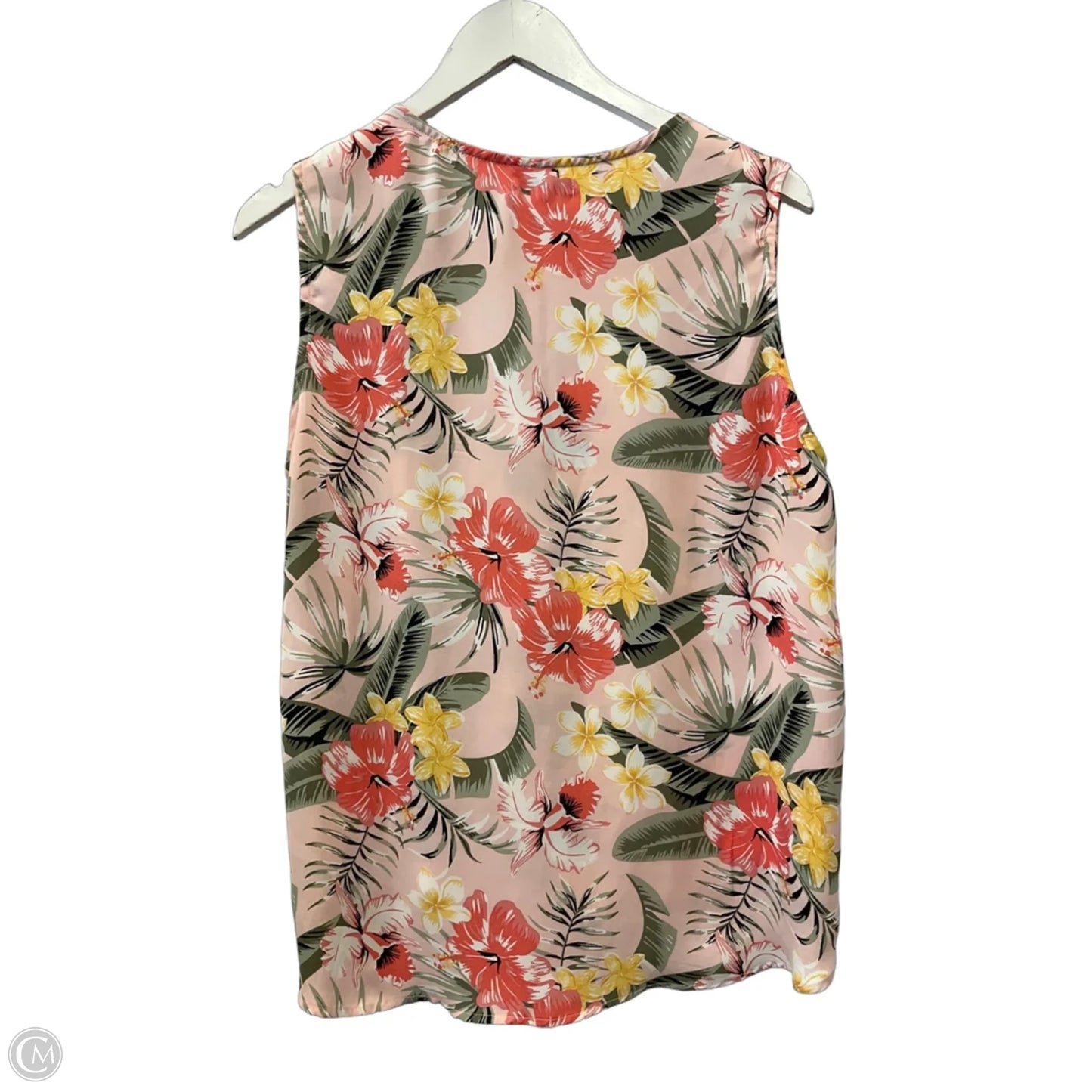 Top Sleeveless By Ophelia Roe In Floral Print, Size: L