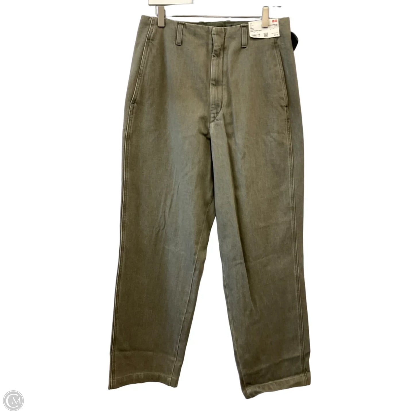 Jeans Wide Leg By Uniqlo In Green, Size: 10