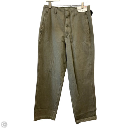 Jeans Wide Leg By Uniqlo In Green, Size: 10