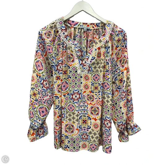 Top Long Sleeve By Clothes Mentor In Multi-colored, Size: S