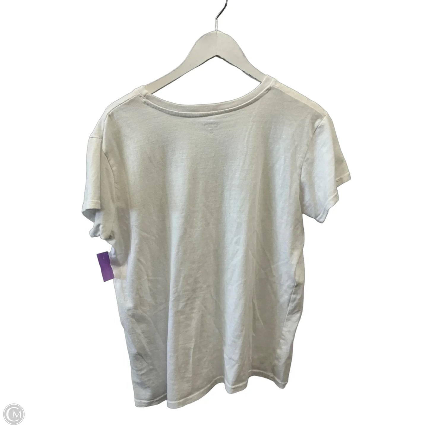 Top Short Sleeve By Clothes Mentor In White, Size: Xl